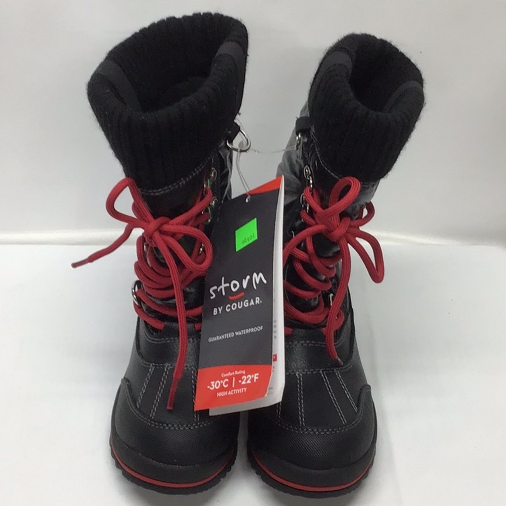 Storm by Cougar NWT waterproof black, tall, lace-up boots.